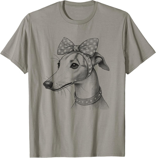 Whippet Dog Mom Design For Girls And Women T-Shirt