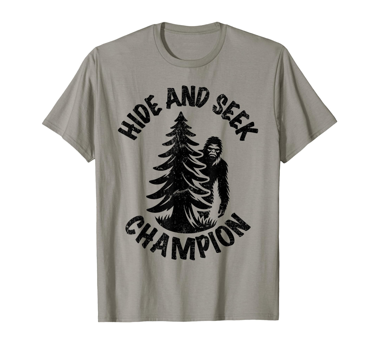 Bigfoot Hide and Seek Champion - Vintage retro T-Shirt