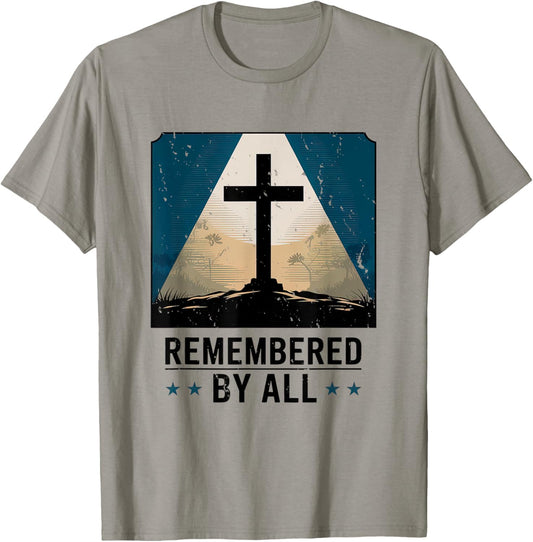 Memorial Day Honor Fallen Heroes Military Boots Dog Tags T-Shirt