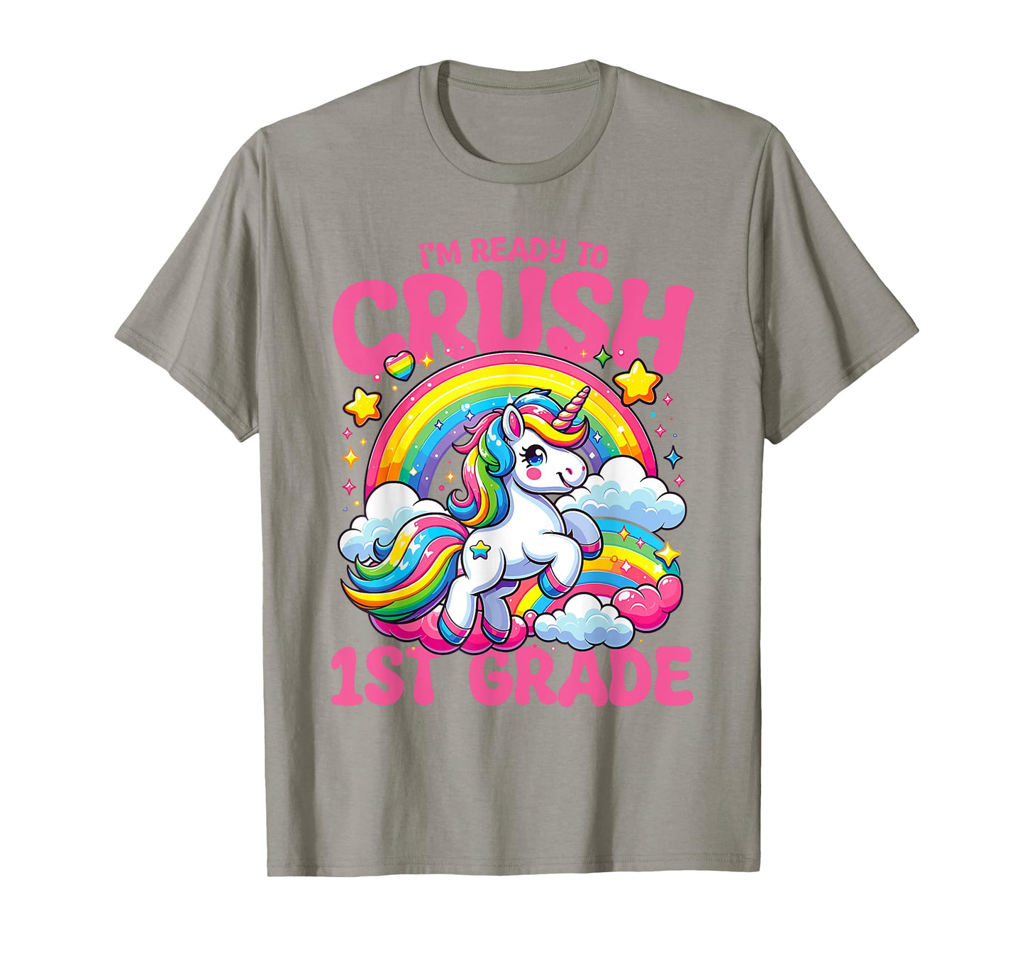 Crush 1st Grade Unicorn Girls Teacher Back to School T-Shirt