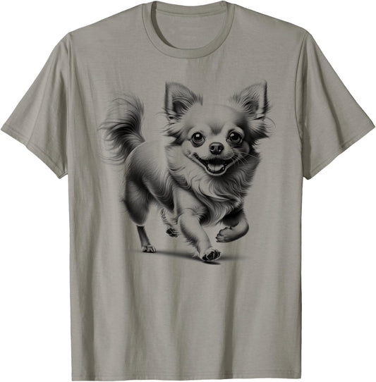 Super Cute Chihuahua Photorealistic Drawing Style T-Shirt