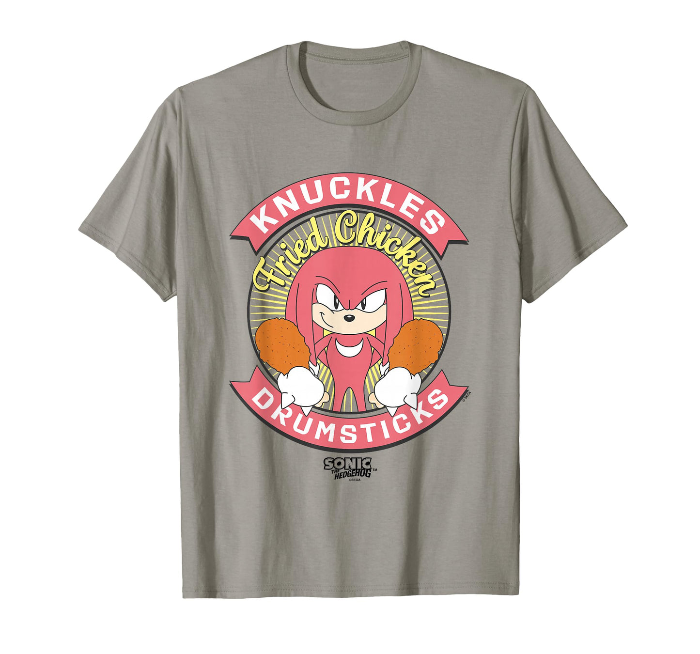 Sonic The Hedgehog Knuckles Drumsticks Fried Chicken Vintage T-Shirt