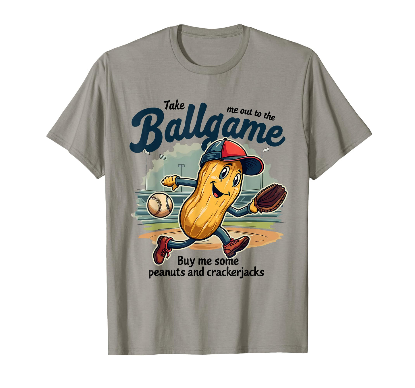 Funny Peanuts Take Me Out To The Ball Game Baseball Mothers T-Shirt