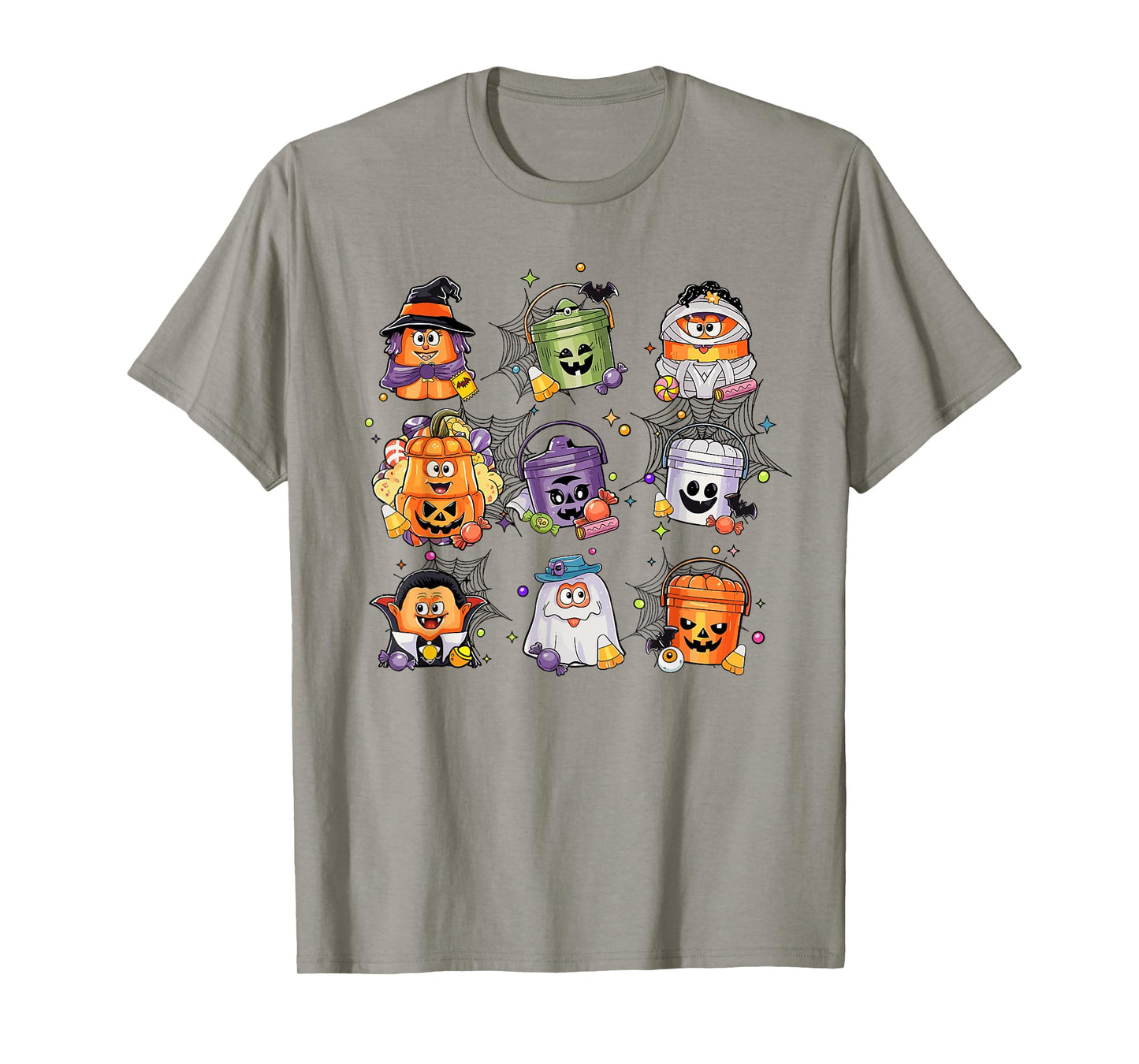 Retro Nug-gets Bucket Funny Halloween Spooky Season Chicken T-Shirt