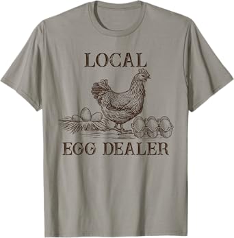 Local Egg Dealer Retro Chicken Funny Farmer Easter Adult Kid T-Shirt