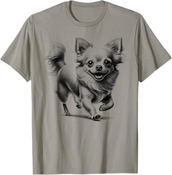 Super Cute Chihuahua Photorealistic Drawing Style T-Shirt