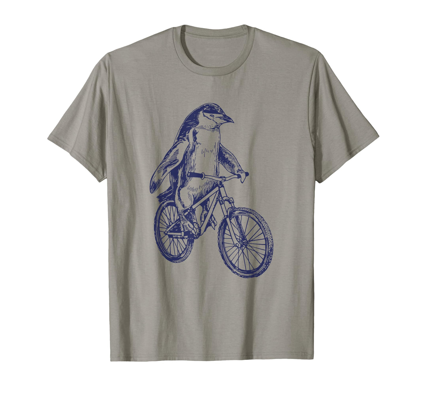 Penguin Cycling Bicycle Funny Biker Cool Cyclist Biking Bike T-Shirt