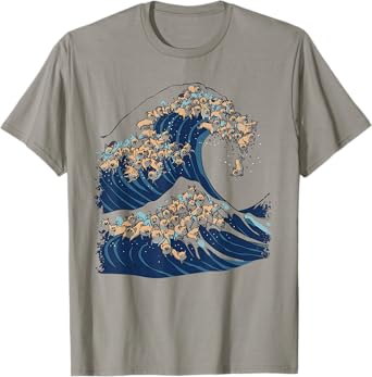 The Great Wave of Corgis T-Shirt