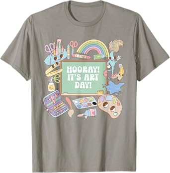 Retro Hooray It's Art Day Art Teacher Back To School Women T-Shirt