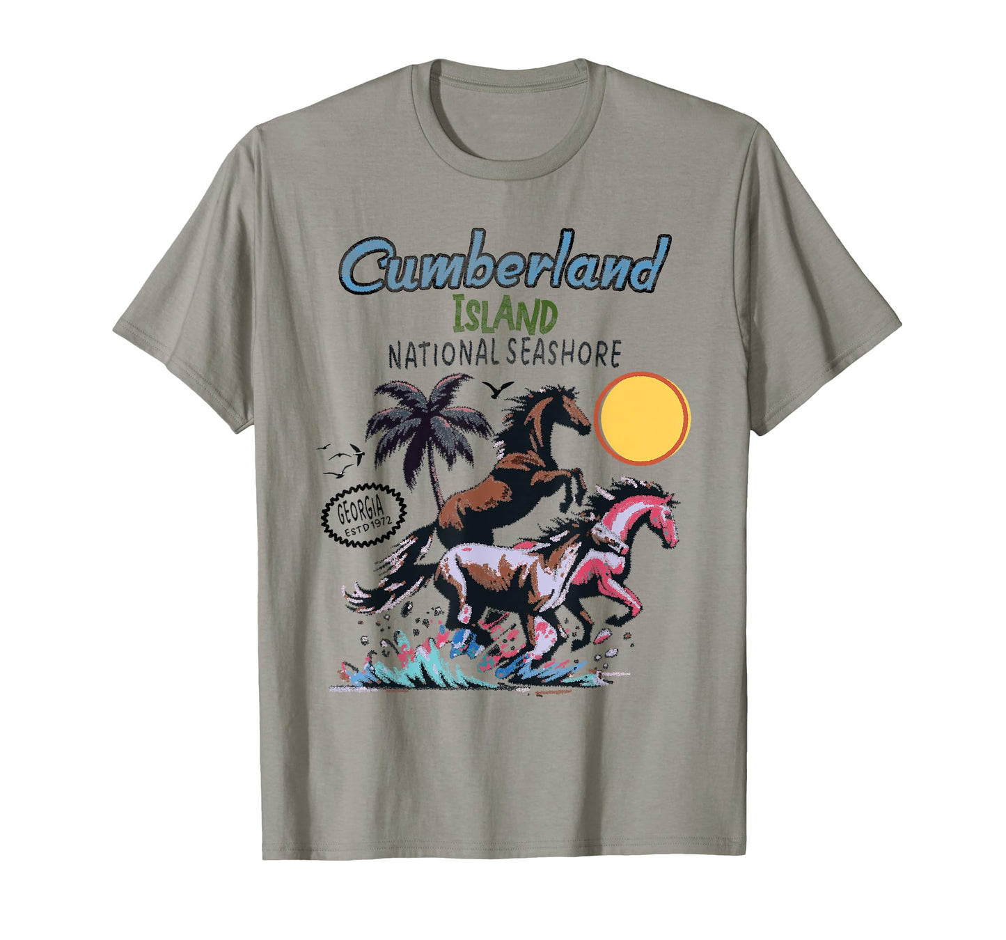 Cumberland Island National Seashore native horses T-Shirt