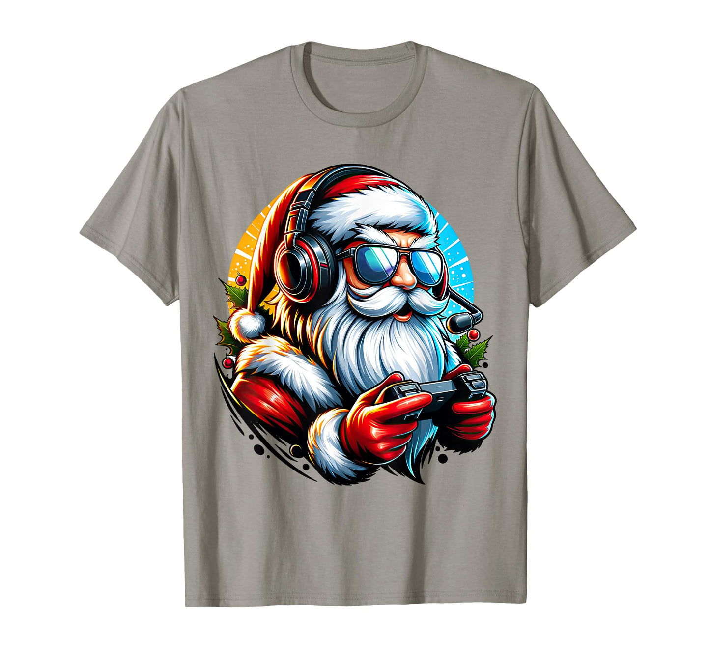 Christmas Gamer Boys Video Game Santa Xmas T-Shirt