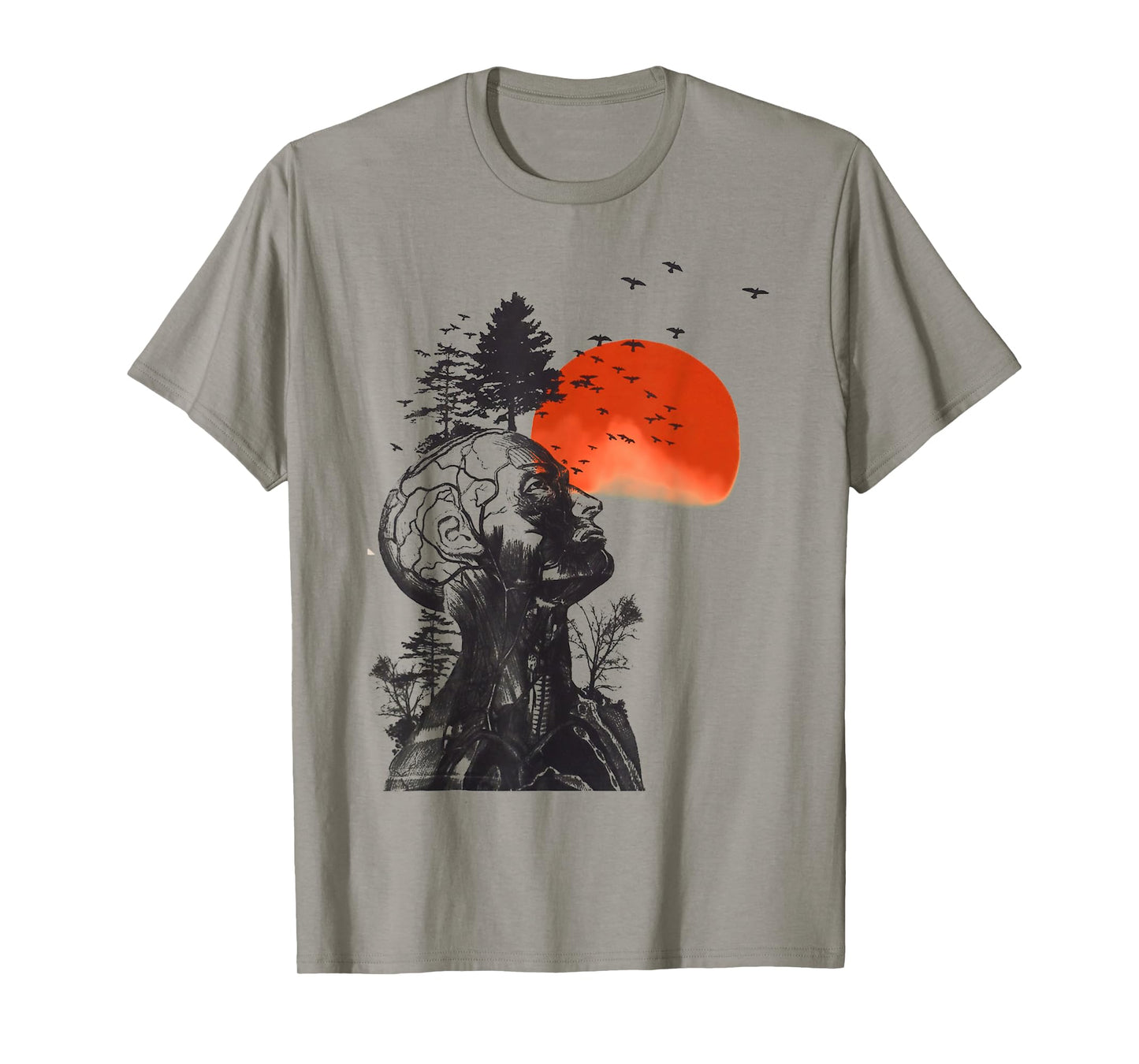 Nature on a human art t-shirt