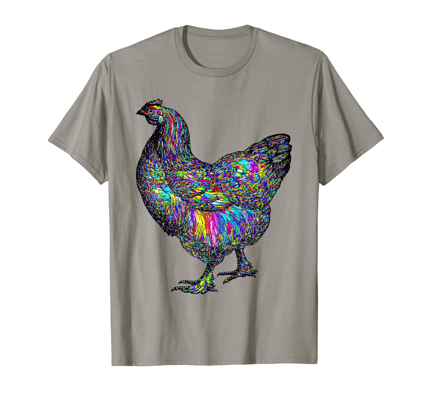 Psychedelic Chicken Bird T-Shirt