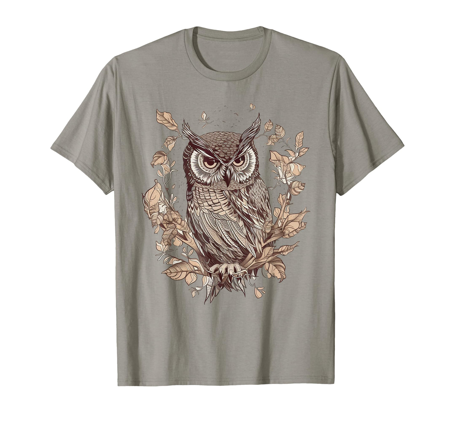 Moon Owl Birds Owl Gifts Graphic for Men Women Boys Girls T-Shirt