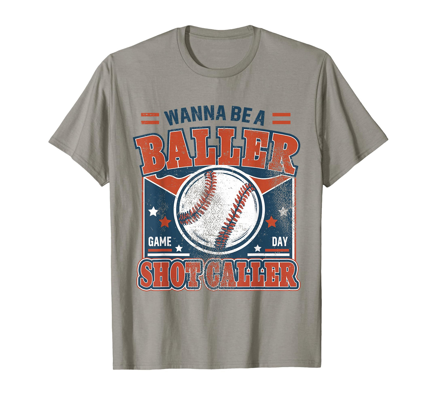 Old Fashion Wanna Be A Baller Shot Caller Mama Mom Baseball T-Shirt