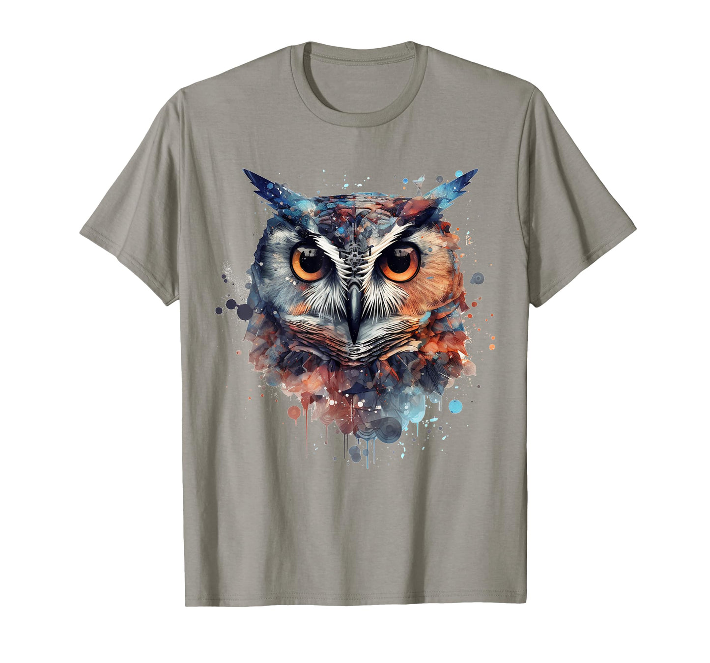 Owl animal lovers colourful artwork - animal bird art owl T-Shirt