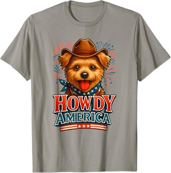 Funny Retro Patriotic Western Southern Pet USA T-Shirt