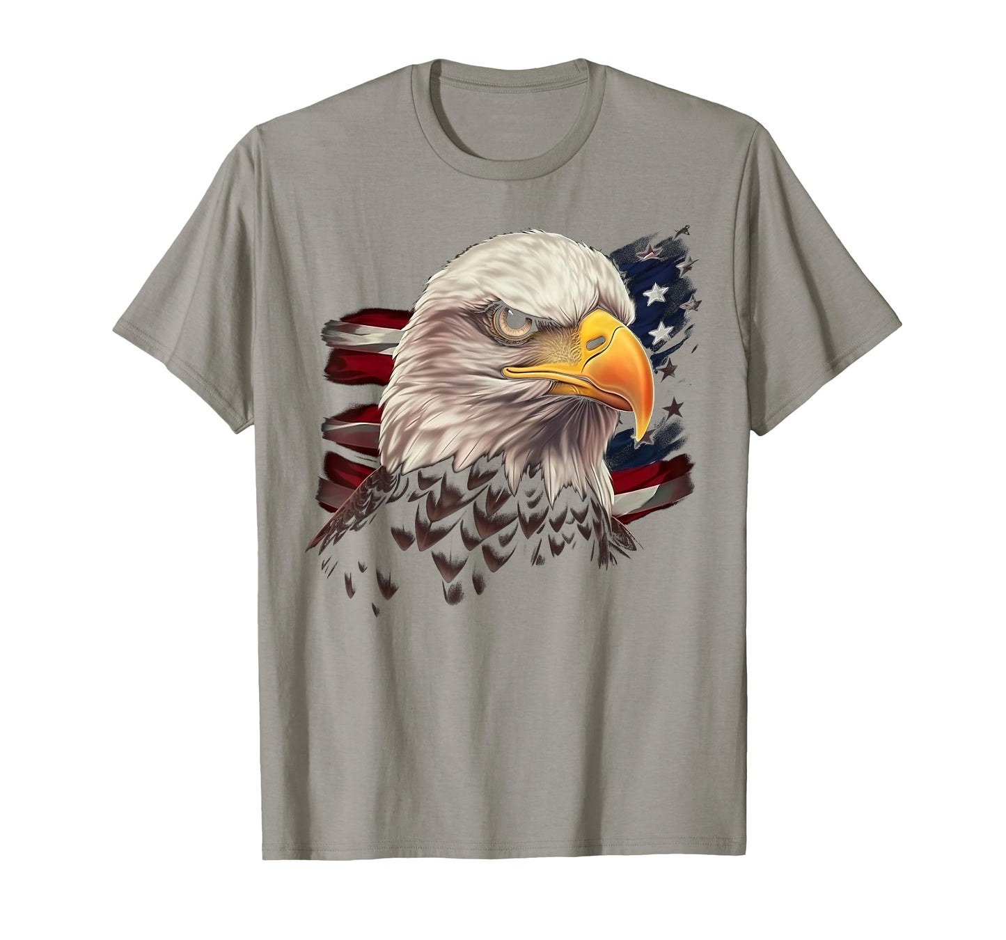 American Flag Eagle Birds USA Patriotic Design T-Shirt