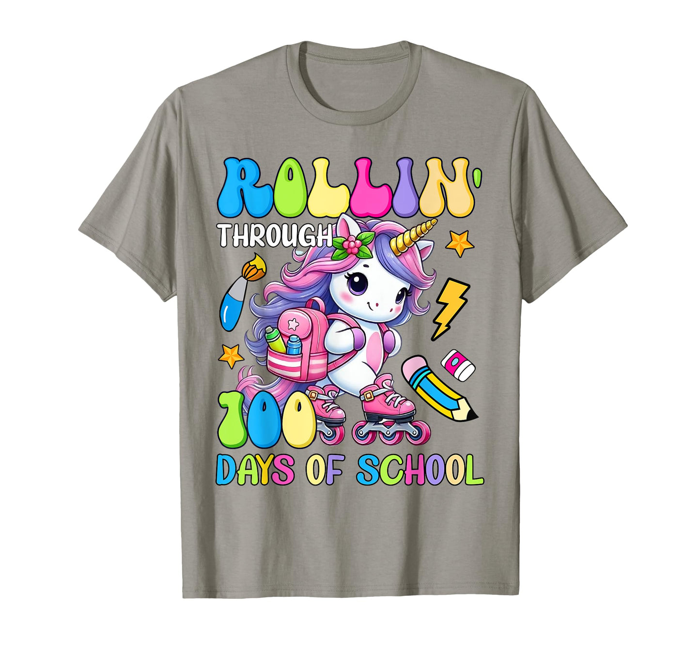 100 Days of School Unicorn Girls 100th Day Student Teacher T-Shirt