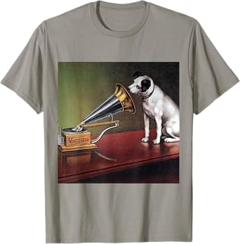 His Master's Voice RCA Victor Nipper Dog T-Shirt