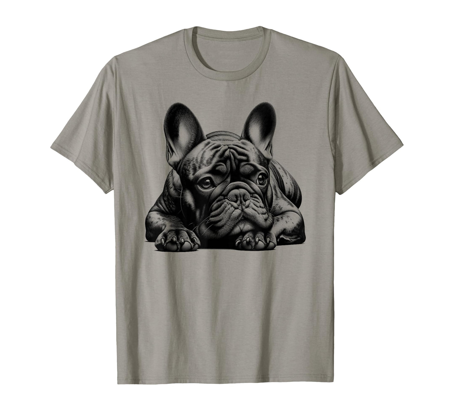 Dreamy French Bulldog in Lying Pose T-Shirt