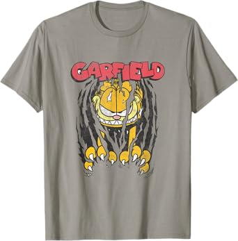 Garfield Vintage Classic Comic Cat Scratch Menacing Face T-Shirt