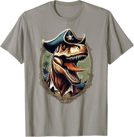 Cool Pirate T-Rex Argh Dinosaur Funny Pirate T-Shirt