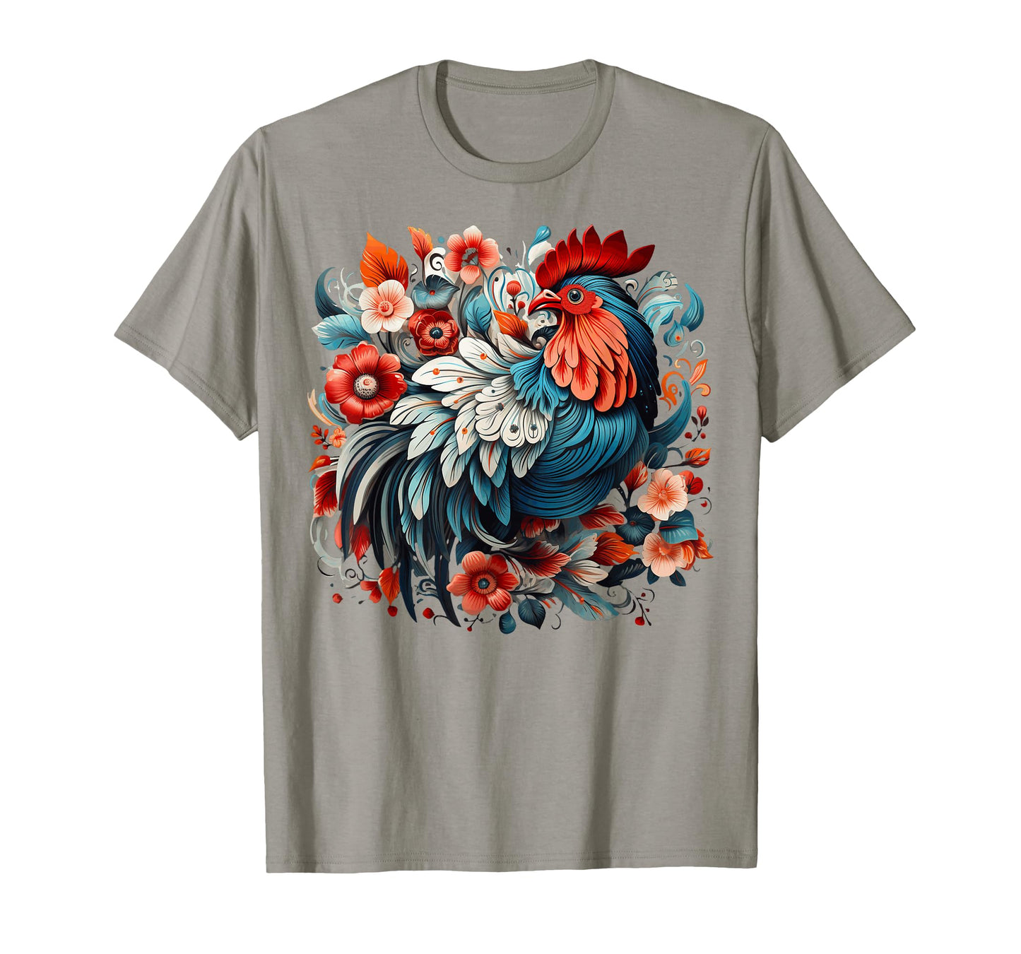 Chicken Floral T-Shirt