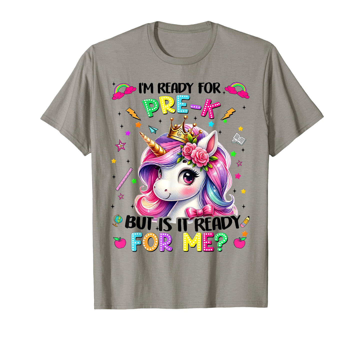 Im Ready For Pre K PreK Unicorn First Day Of School Girls T-Shirt