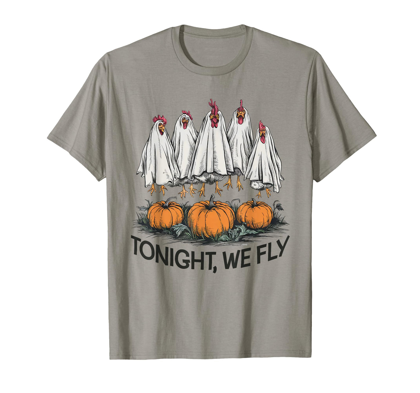 Tonight We Fly Funny Halloween Costume Chicken Farm Fall T-Shirt
