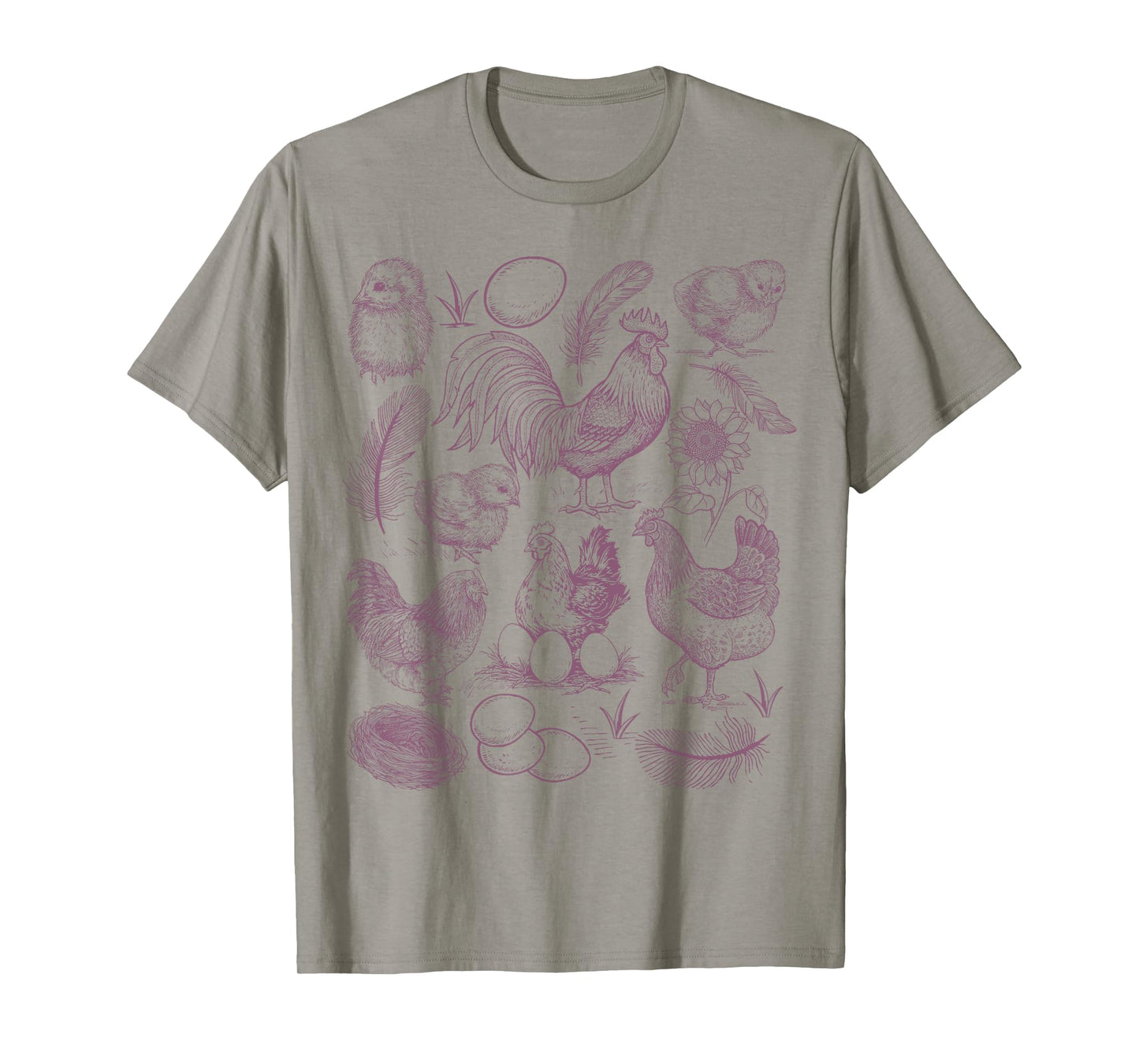 Vintage Chicken Farm Shirt Rustic Country Farm Chicken Mom T-Shirt
