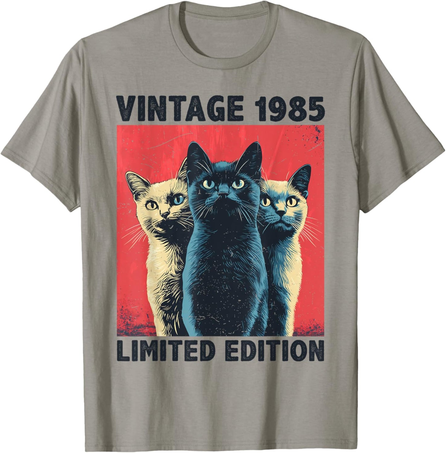 40 Years Old Gift Vintage 1985 Cat Lover 40th Birthday Funny T-Shirt