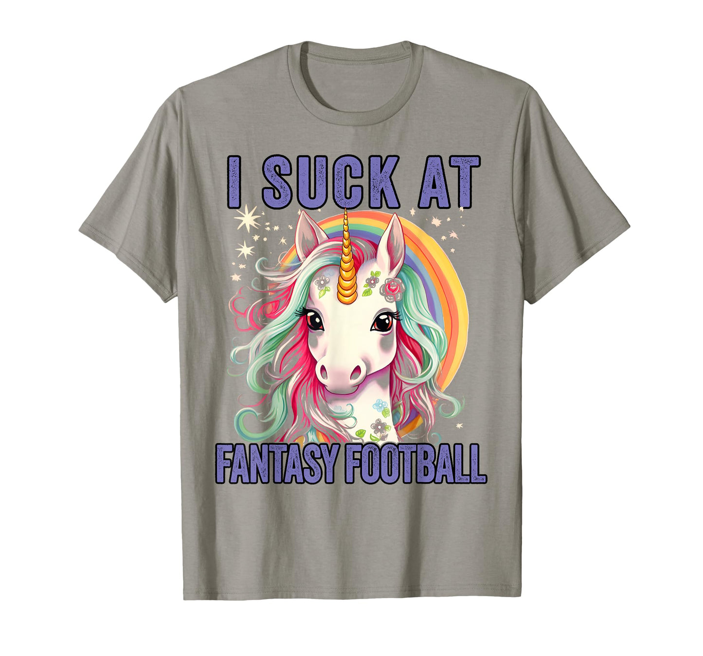 I Suck at Fantasy Football Loser Shirt Unicorn Me T-Shirt