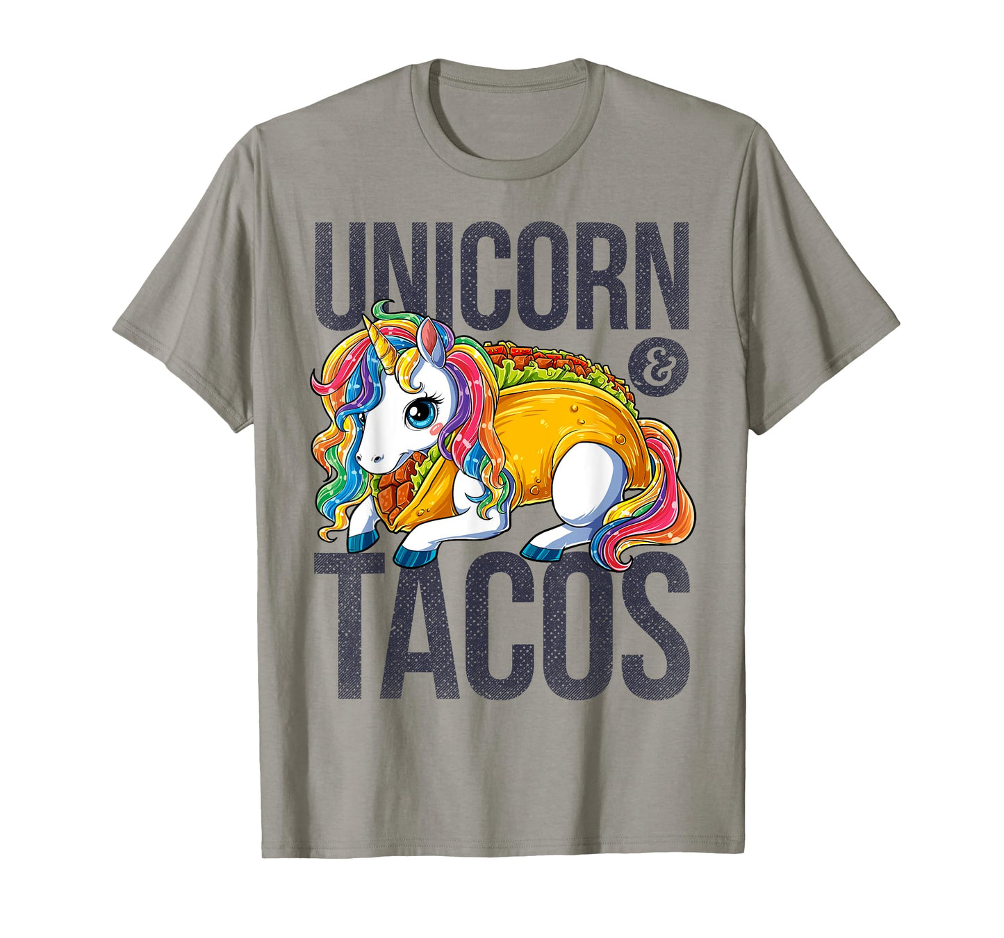 Unicorn & Tacos T Shirt Girls Kids Women Rainbow Taco Squad T-Shirt