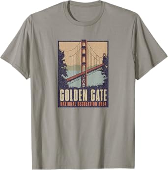 Golden Gate National Recreation Area Bridge Vintage T-Shirt