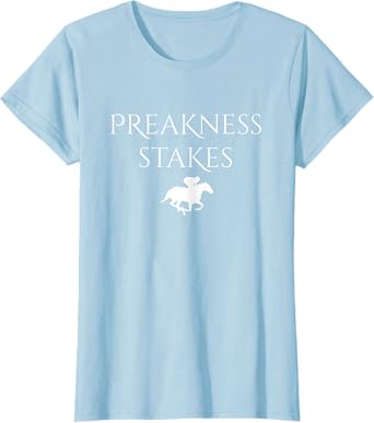 Preakness Horse Racing Shirts for Women, Stakes Apparel Tee T-Shirt