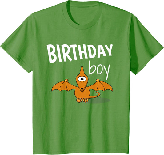 Kids Dinosaur Pterodactyl Birthday Boy Kid's Party Gift T-shirt T-Shirt