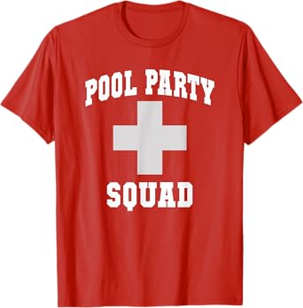 Cute POOL PARTY SQUAD Dad Cruise Swim Scuba Surfing Vacation T-Shirt