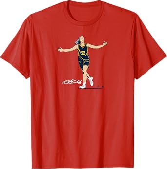 Caitlin Clark: Superstar Pose - Indiana Basketball T-Shirt