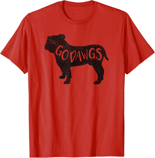 Go Dawgs Funny Bulldogs T-Shirt