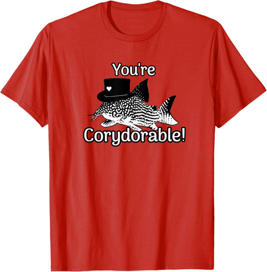 Corydoras Cory Cats You're Corydorable Fish Catfish Gift T-Shirt