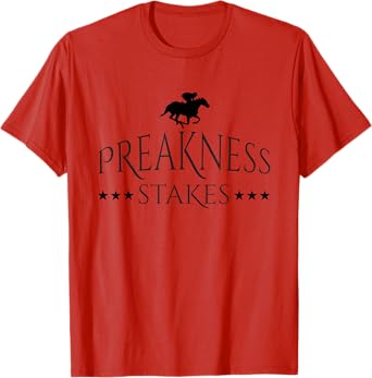 Preakness Horse Racing Shirts for Men, Stakes Apparel Tee T-Shirt