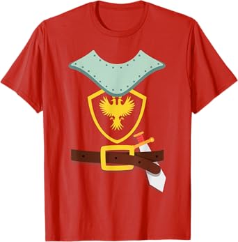 Knight In Shining Armor Sword Suit Halloween Costume T-Shirt