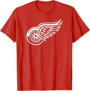 Detroit Red Wings Icon Red Officially Licensed T-Shirt