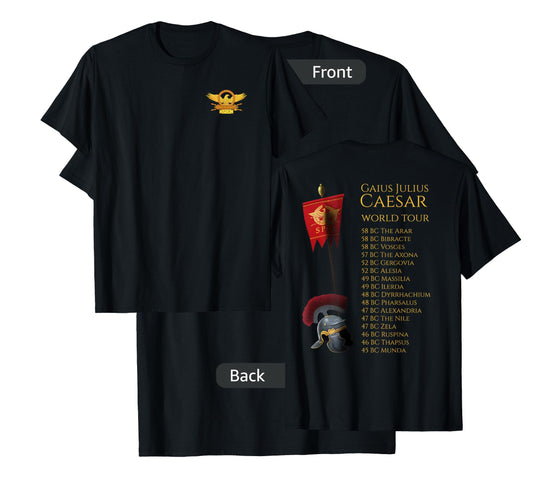 Ancient Rome - Julius Caesar World Tour - Roman Eagle SPQR T-Shirt