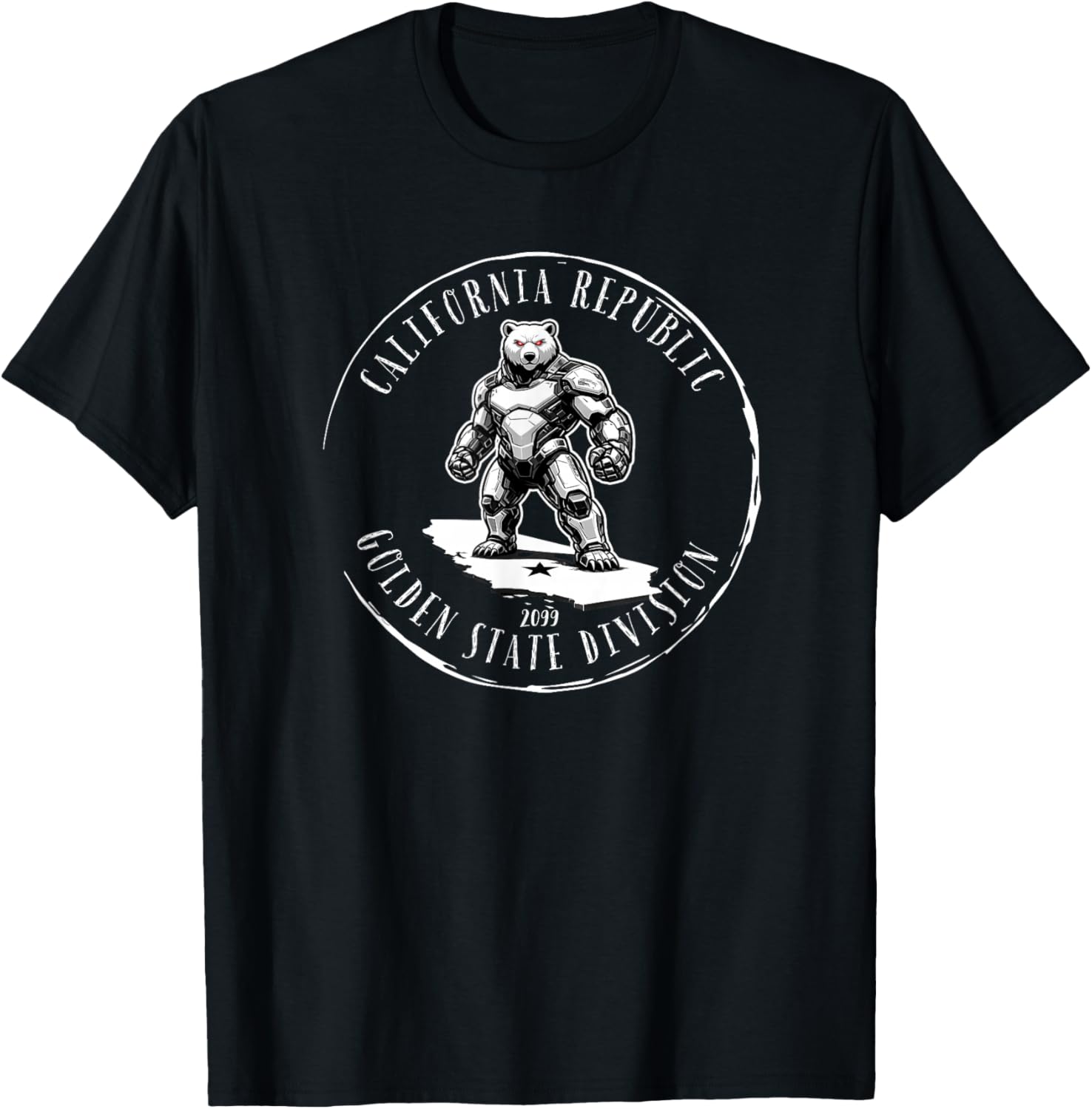 California Republic Golden State Division 2099 T-Shirt - T-Shirt | Black