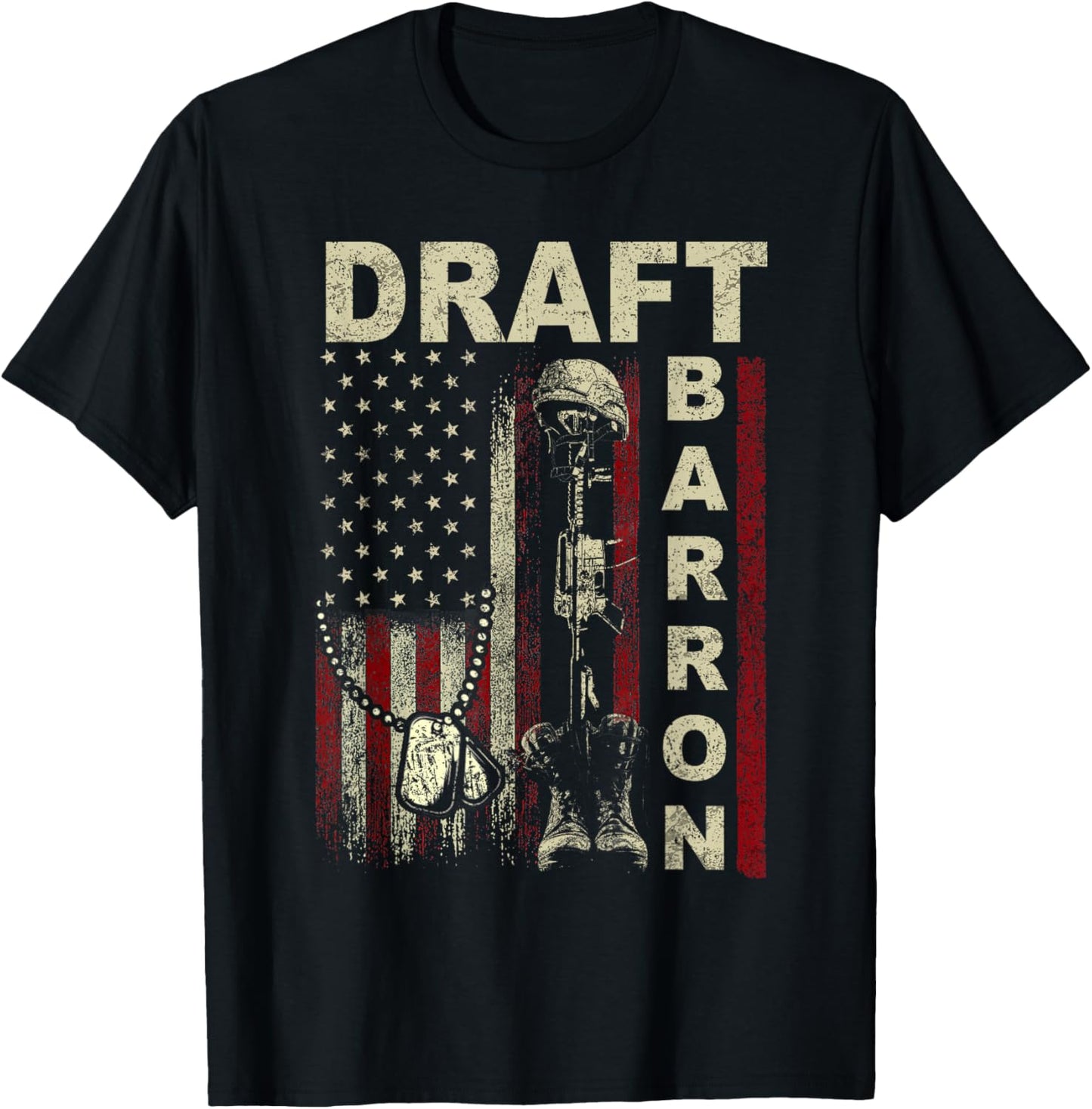 Draft Barron Shirt Vintage Send Barron T-Shirt T-Shirt - T-Shirt | Black