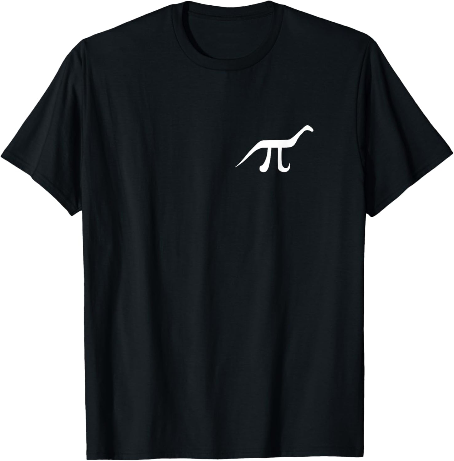 Pinosaur Pi + dinosaur funny Math Design Logo T-Shirt