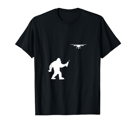 Bigfoot Drone Pilot Drone Gift Pilot Flying T-Shirt