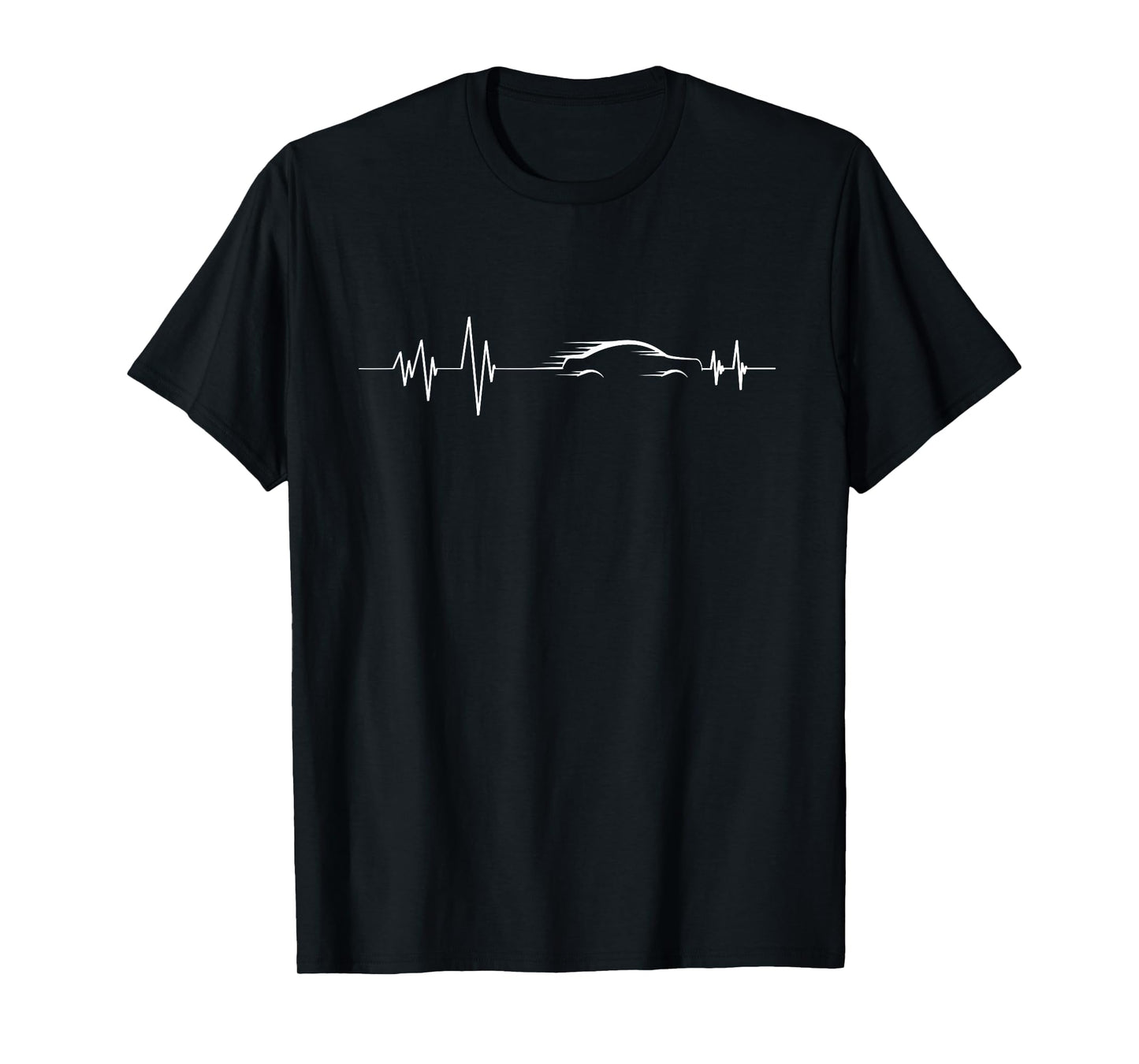 Auto Racing HeartBeat Funny Fast Driving Car Loves T-Shirt